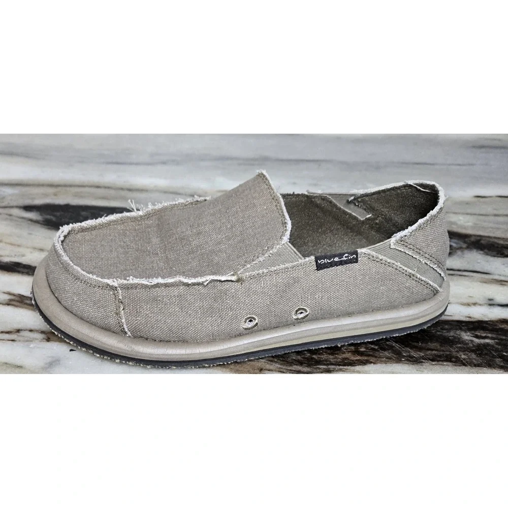 Blue‎ Fin BAJA Mens Sz 8 Boat Slip On Shoes Brown 335300 Comfort Mem Foam